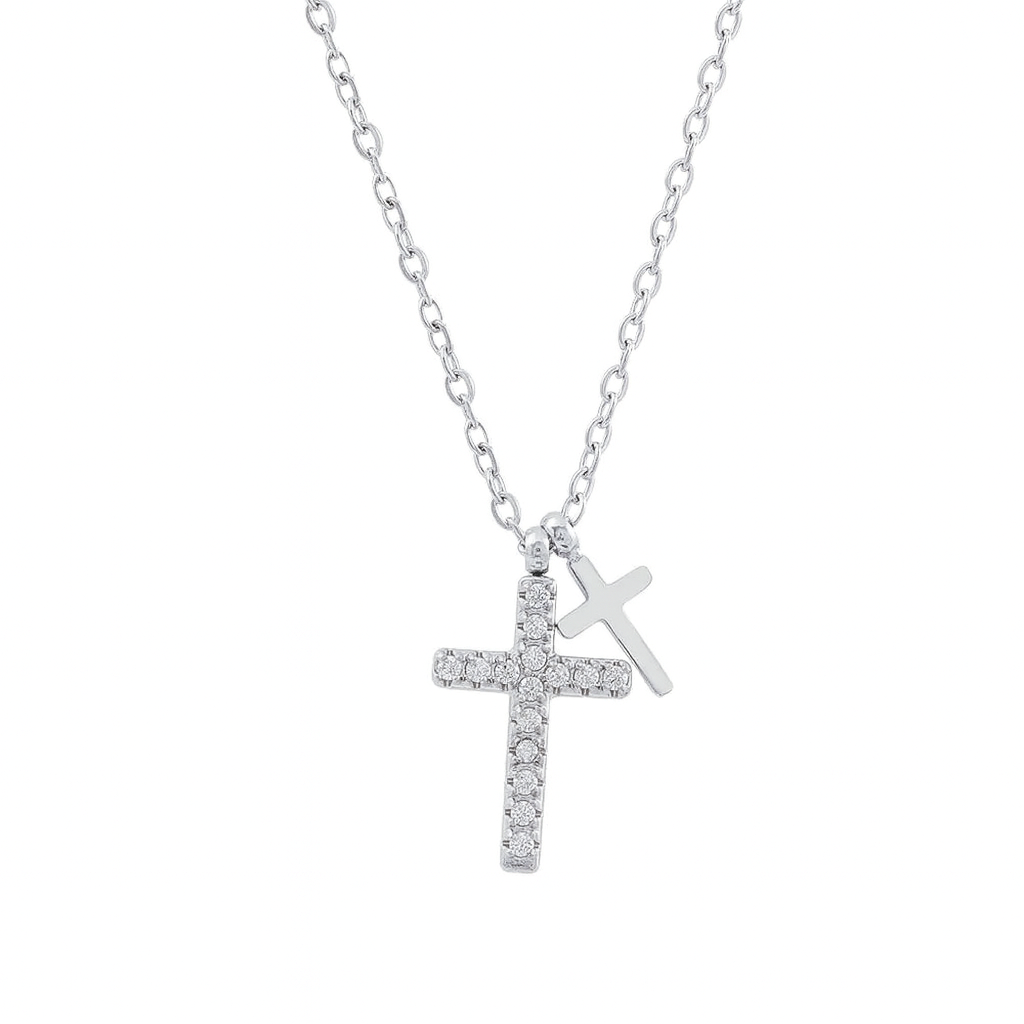 Guardian Dual Faith Cross Necklace